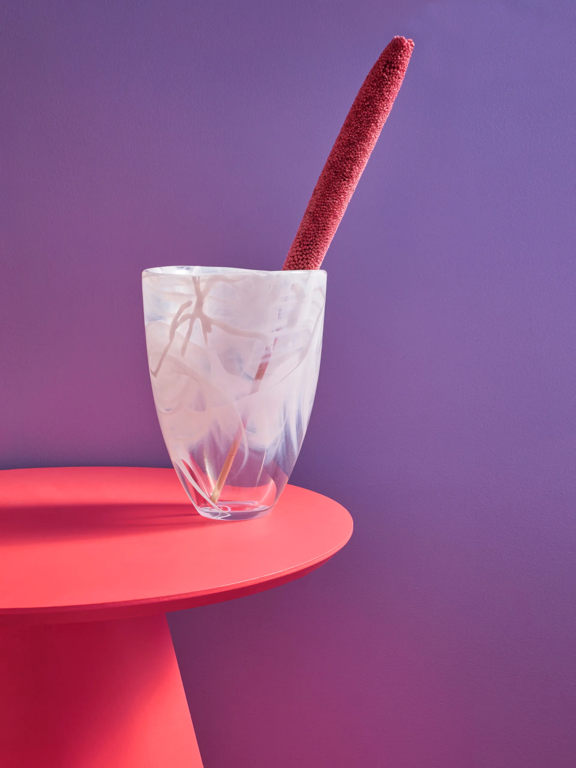 Contrast 花瓶 200 mm, 白色-白色 Kosta Boda