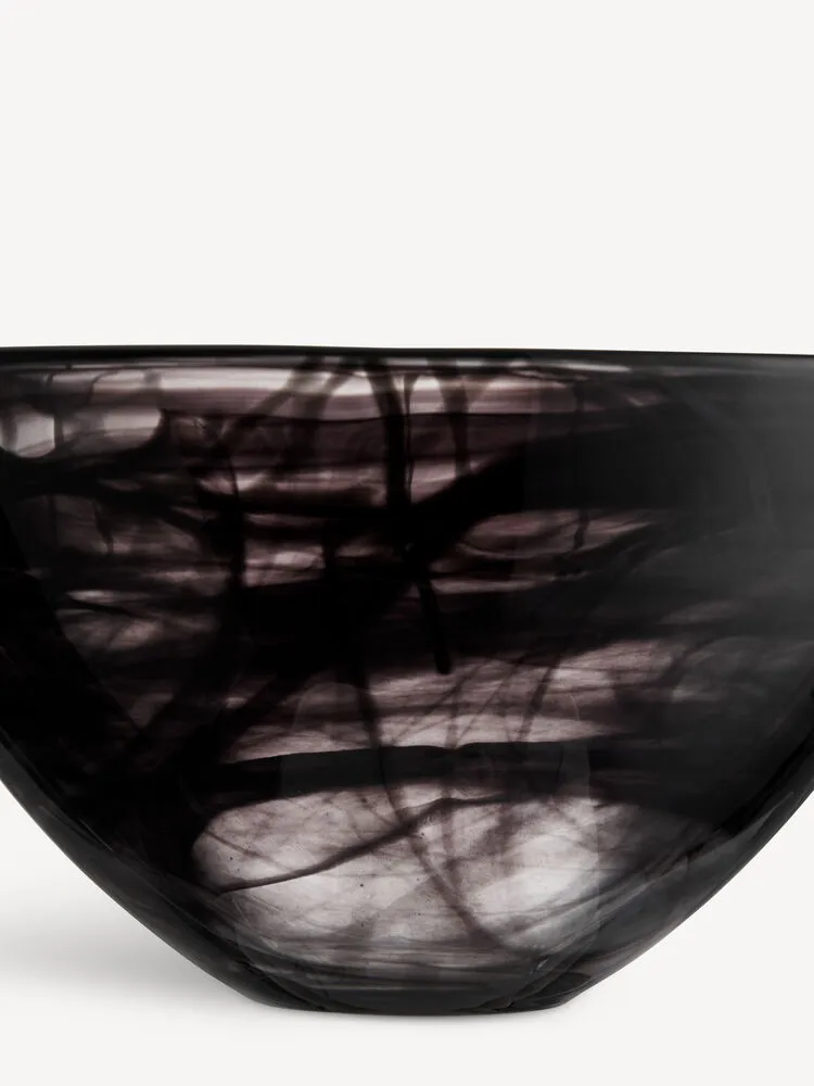 Contrast 碗 230 mm, 黑色-黑色 Kosta Boda