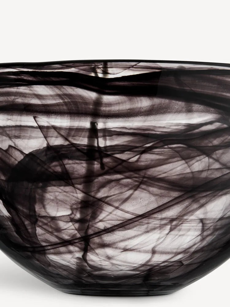 Contrast 碗 350 mm, 黑色-黑色 Kosta Boda