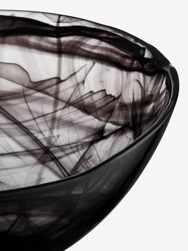 Contrast 碗 350 mm, 黑色-黑色 Kosta Boda