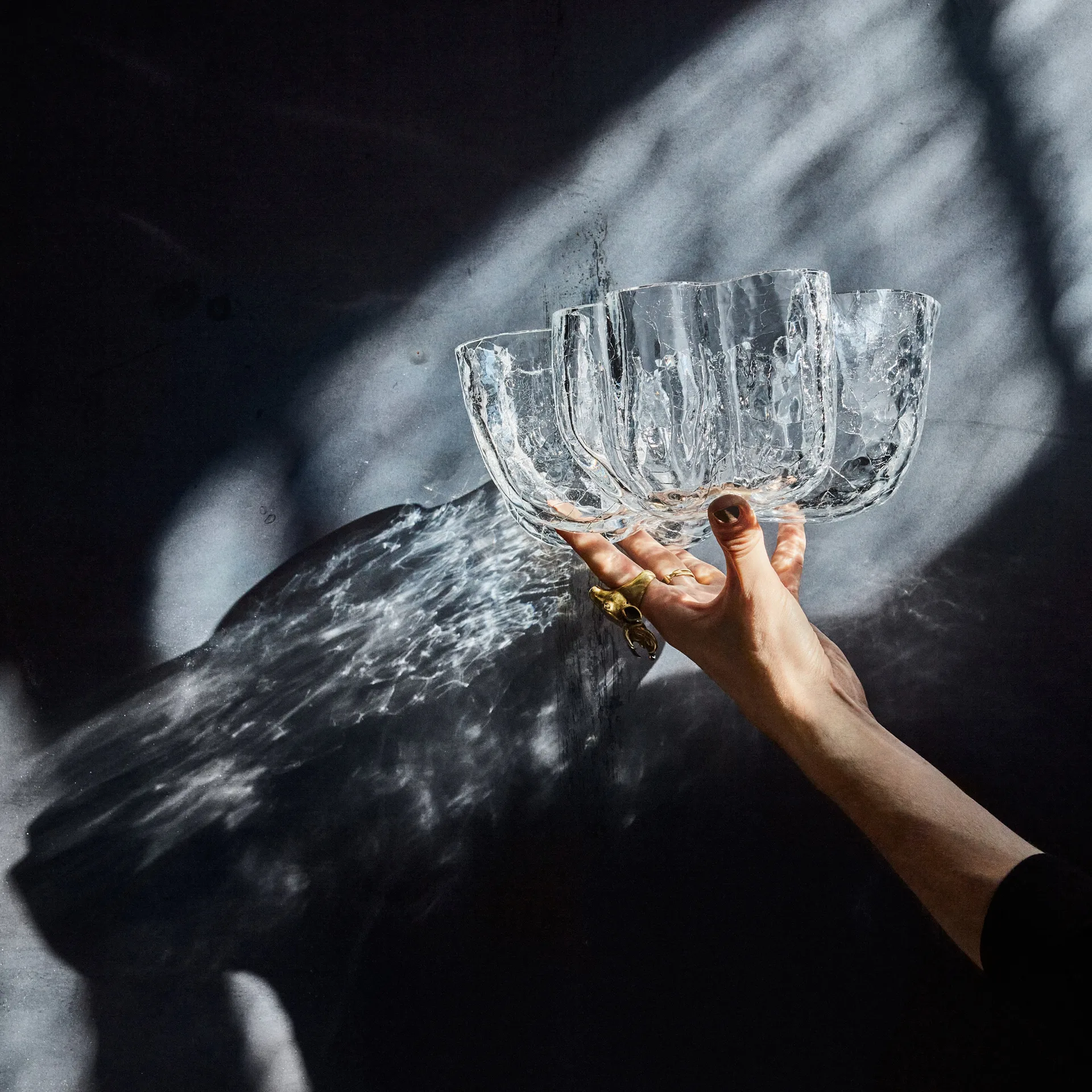 Crackle 碗 10,5 cm, clear Kosta Boda