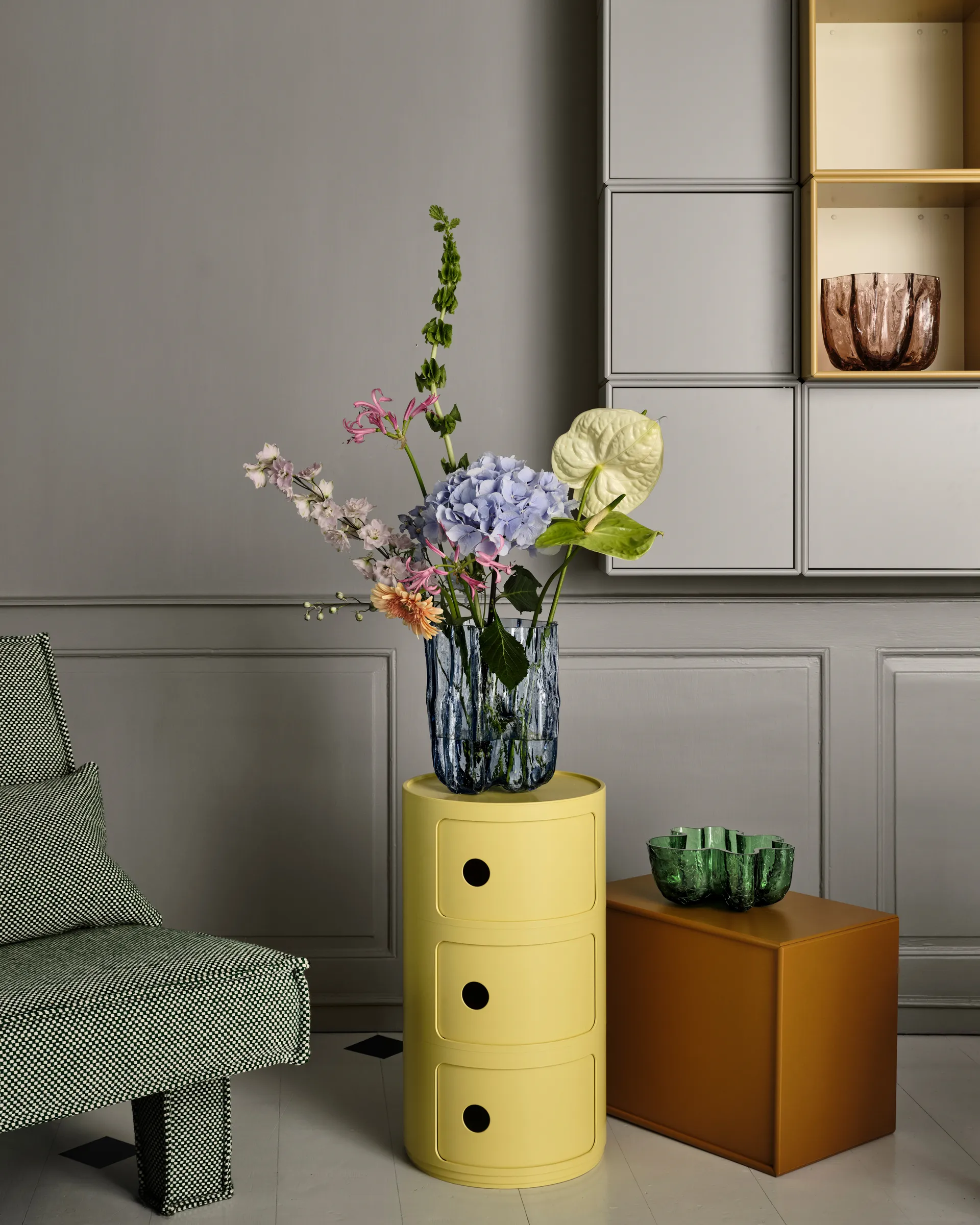 Crackle 碗 10,5 cm, 绿色 Kosta Boda