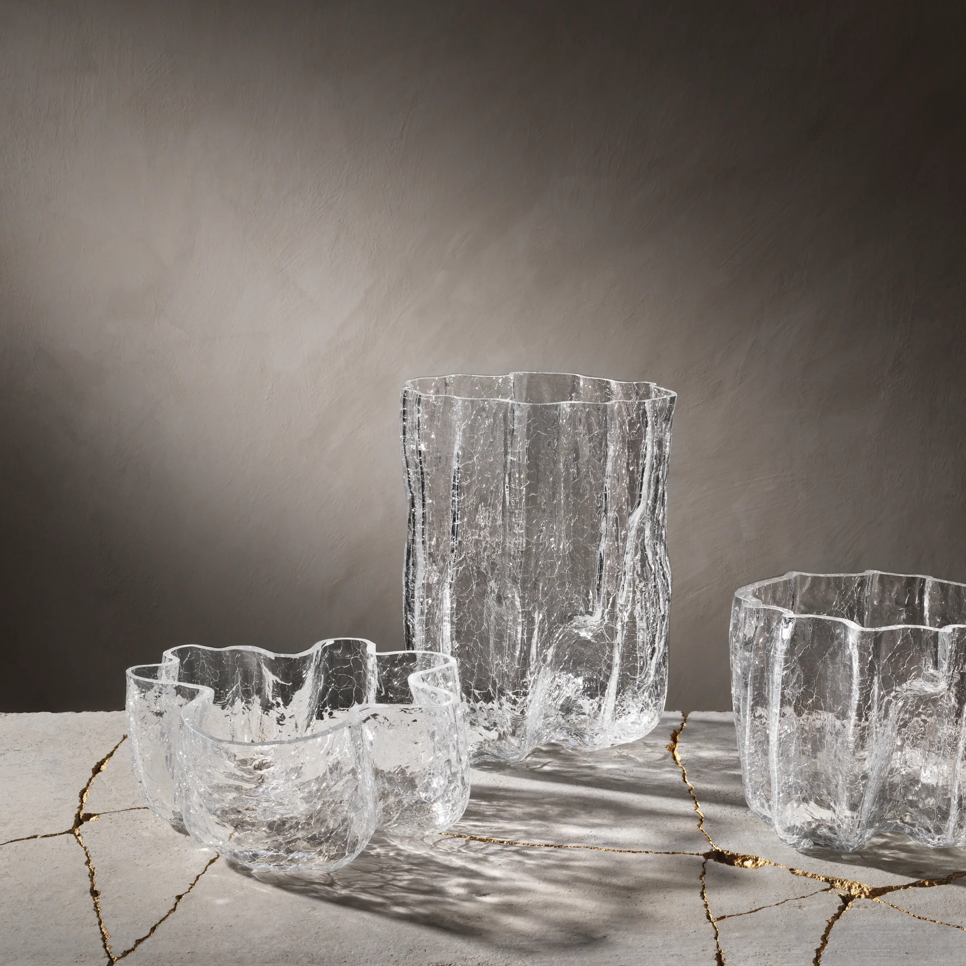 Crackle 花瓶 27cm, 透明 Kosta Boda