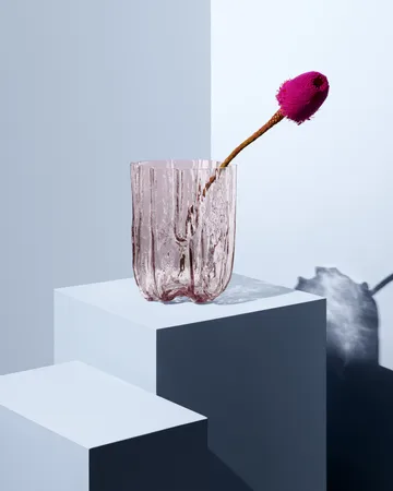Crackle 花瓶 27cm - 粉色 - Kosta Boda