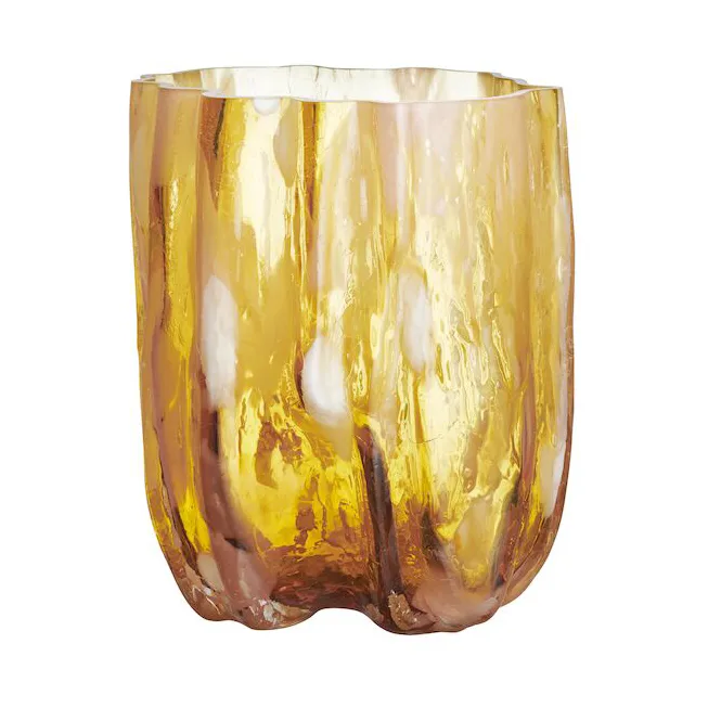 Crackle 花瓶 27cm - 琥珀火烈鸟色 - Kosta Boda