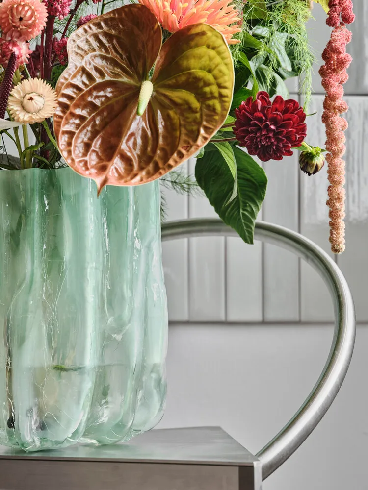 Crackle 花瓶 27cm, 翠绿色 Kosta Boda