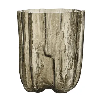 Crackle 花瓶 27cm - 灰褐色 - Kosta Boda