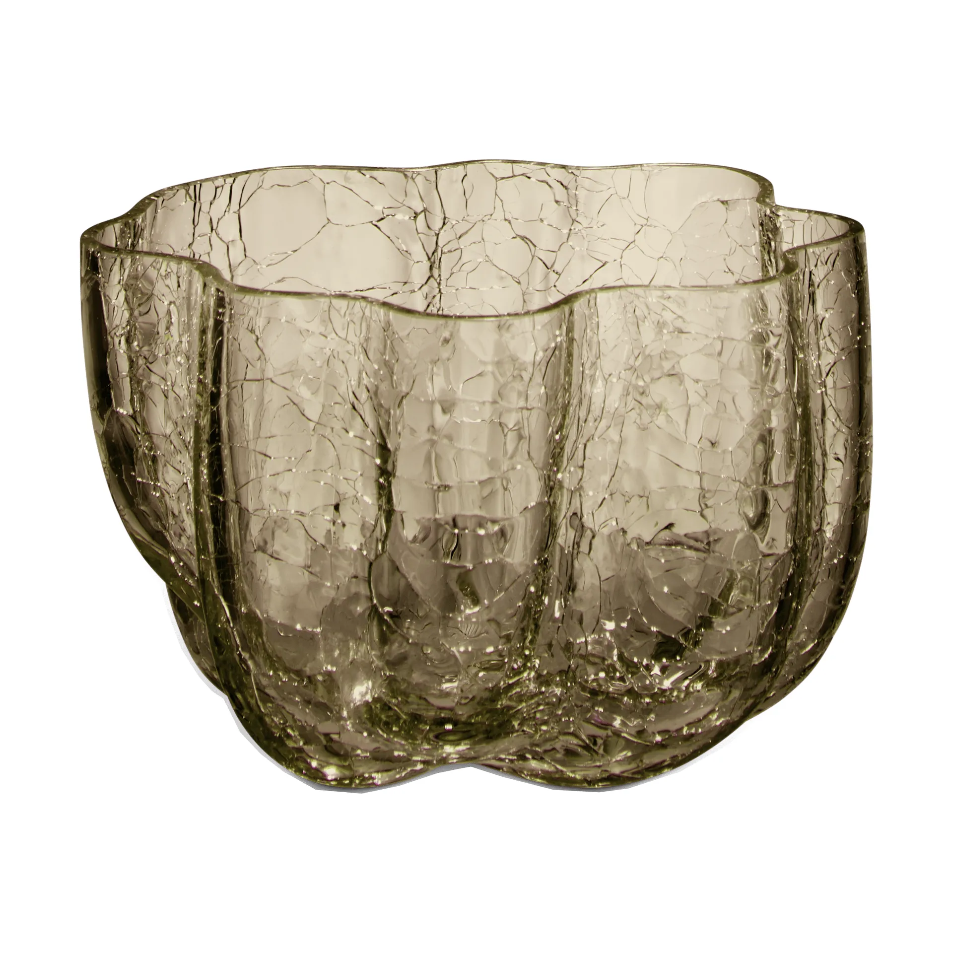 Crackle 烛台5,8cm, 灰褐色 Kosta Boda