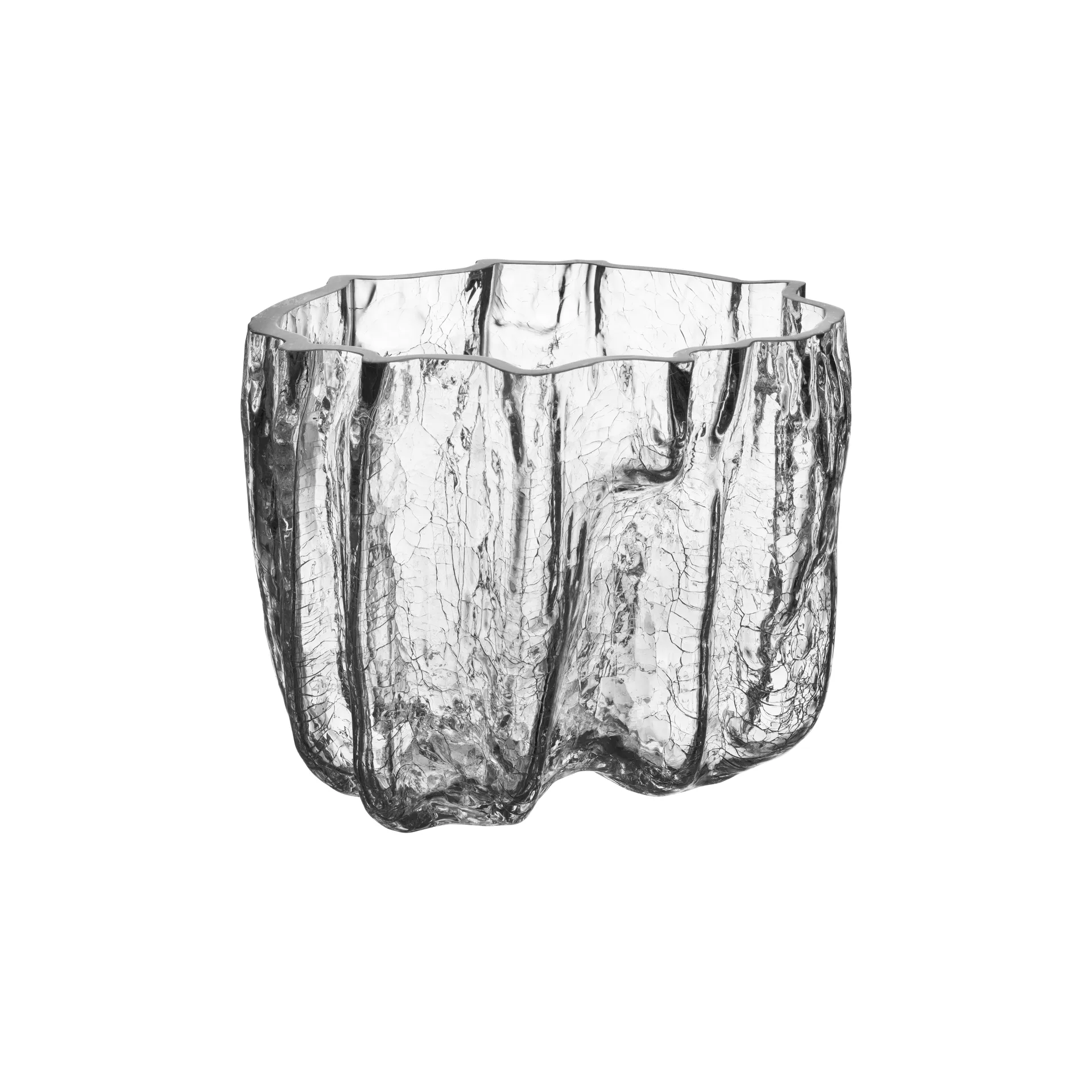 Crackle 碗  large, clear Kosta Boda