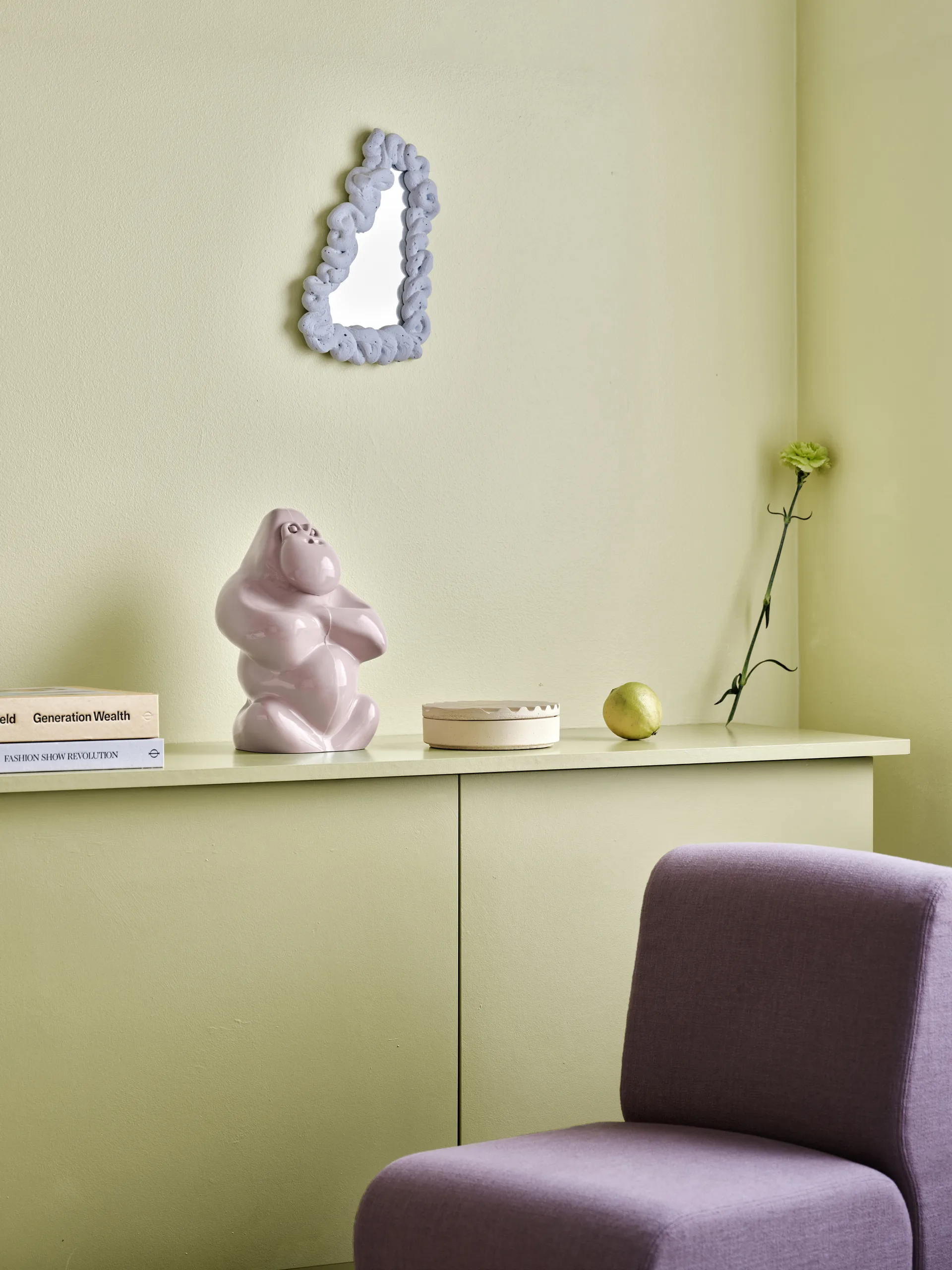 Gabba Gabba Hey sculpture 305 mm, Powder 粉色 Kosta Boda