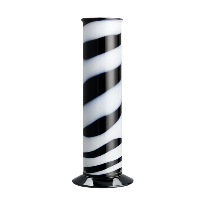 Lab cylinder 花瓶 30 cm - 黑色-白色 - Kosta Boda