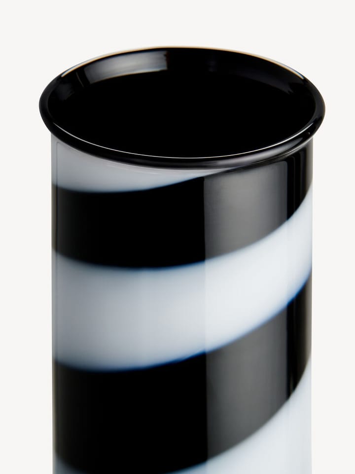 Lab cylinder 花瓶 30 cm, 黑色-白色 Kosta Boda