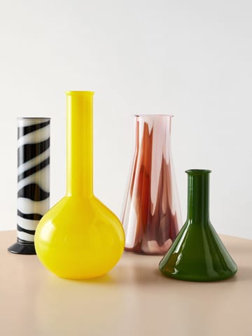 Lab Erlenmeyer 花瓶 30.5 cm - 红色-白色-粉色 - Kosta Boda