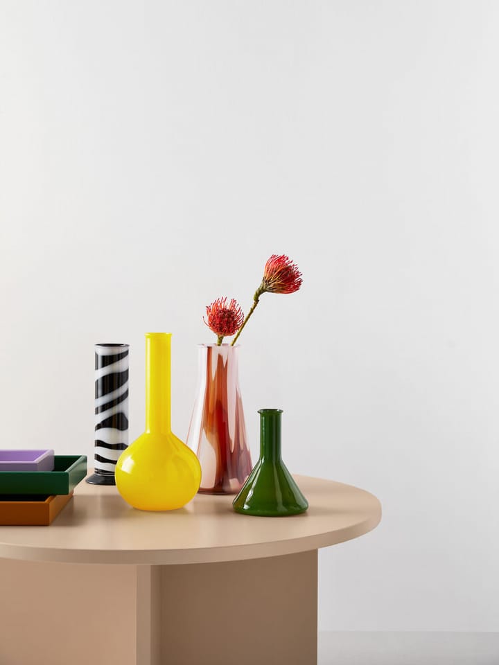 Lab Erlenmeyer 花瓶 30.5 cm, 红色-白色-粉色 Kosta Boda