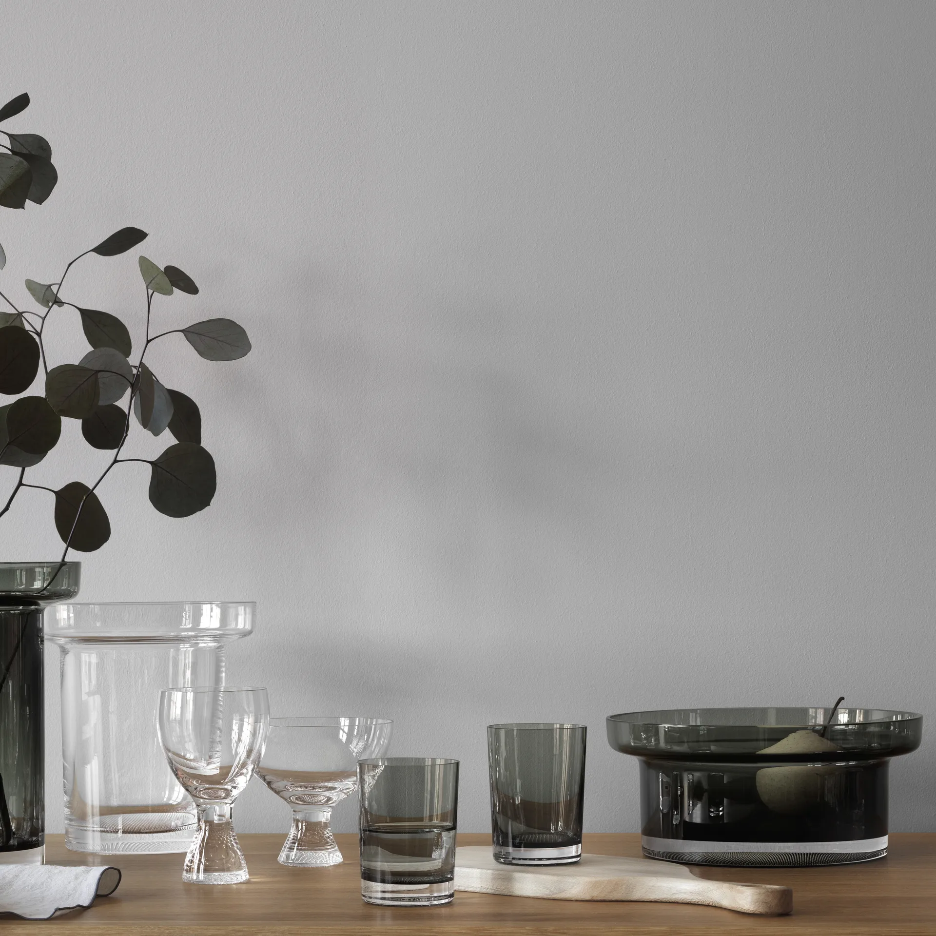 Limelight 玻璃 22 cl 两件套装, 灰色 Kosta Boda