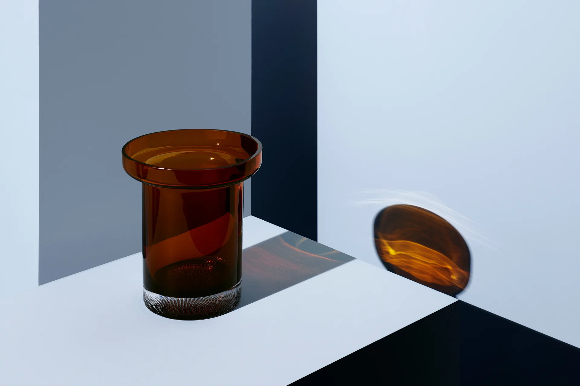 Limelight Rose 花瓶 23 cm, Amber Kosta Boda