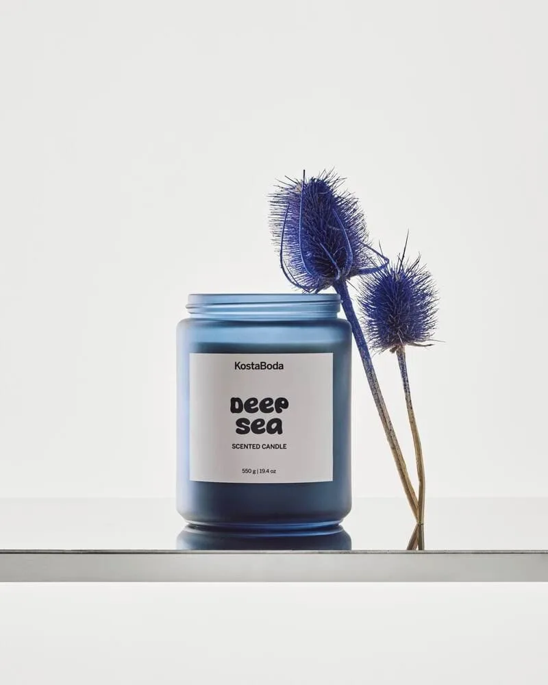 Mind 意念香薰蜡烛, 深海色_550g Kosta Boda