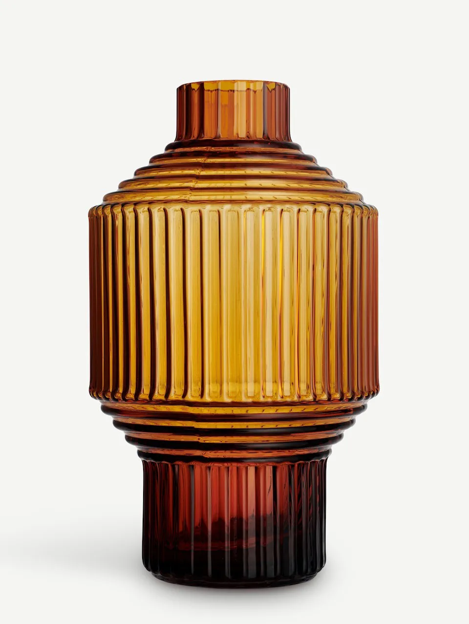 Pavilion 深色花瓶 134mm, 琥珀色 Kosta Boda