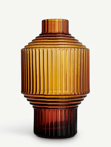 Pavilion 深色花瓶 134mm - 琥珀色 - Kosta Boda