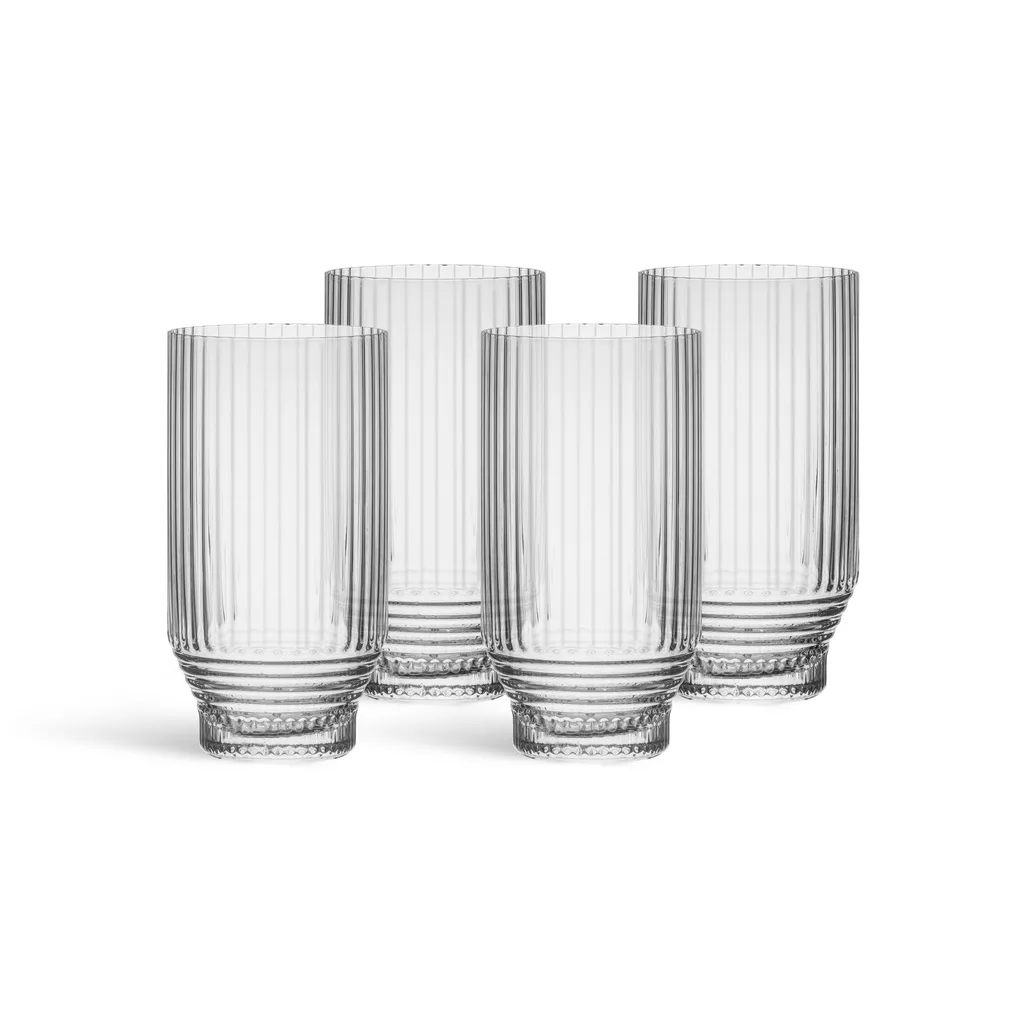 Pavilion 高球玻璃杯, 透明，300ml，4只装 Kosta Boda
