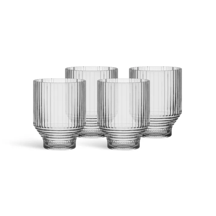 Pavilion 低矮威士忌杯 - 透明，300ml，4只装 - Kosta Boda