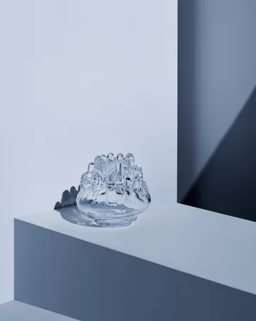 Polar 烛台 小号19cm - 透明色 - Kosta Boda