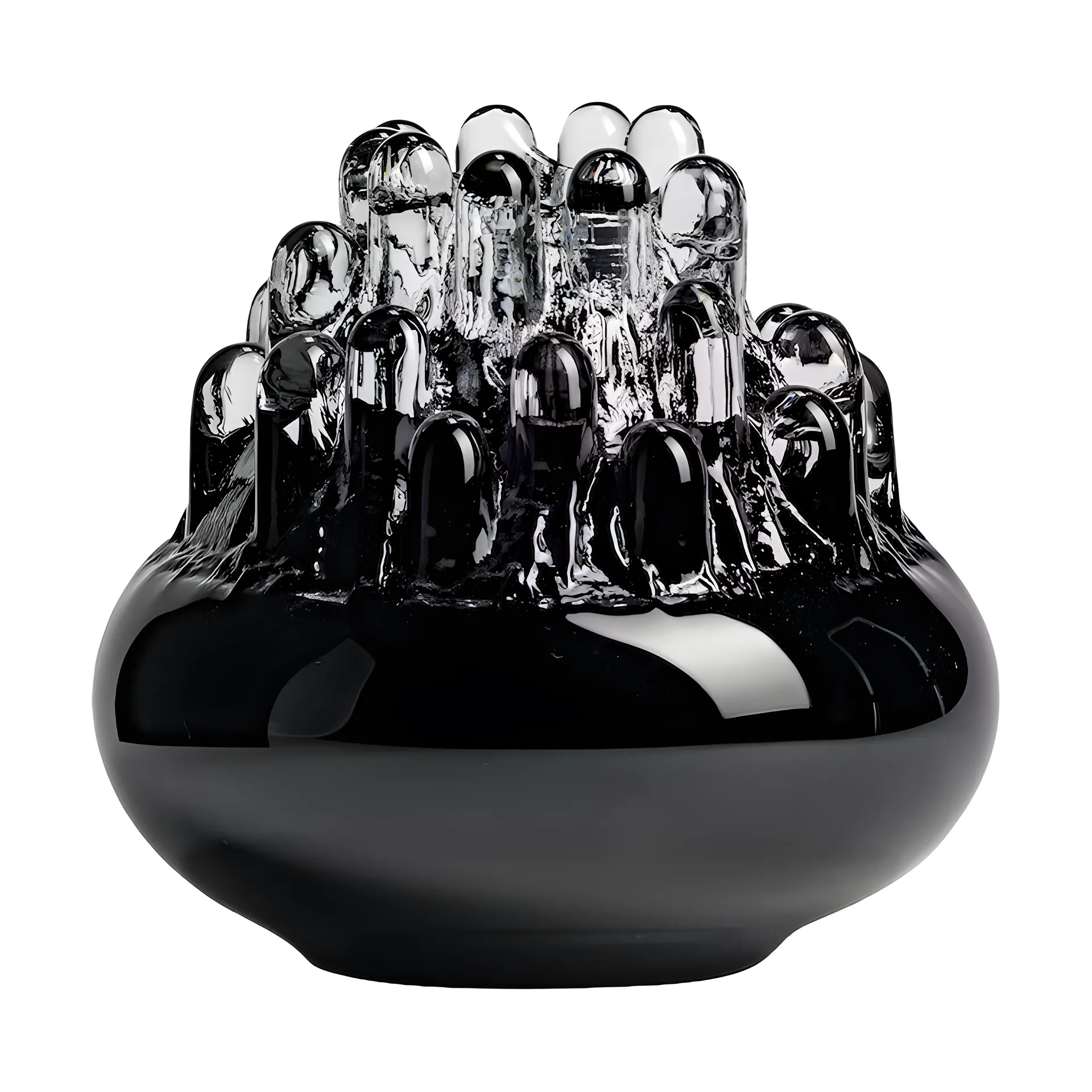 Polar 烛台 200 mm, Black Kosta Boda