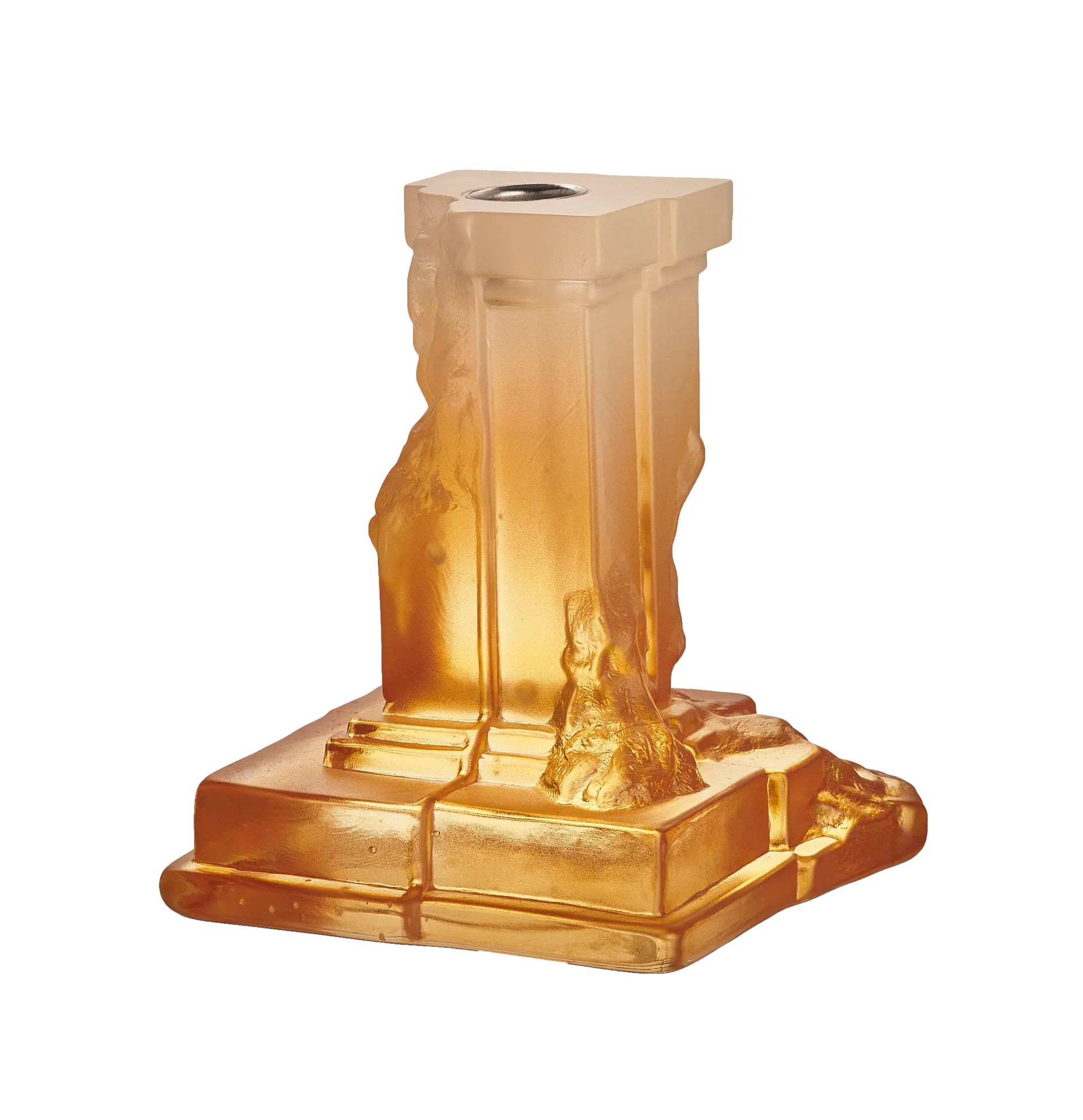 Rocky Baroque 烛台 150 mm, 琥珀雾 Kosta Boda