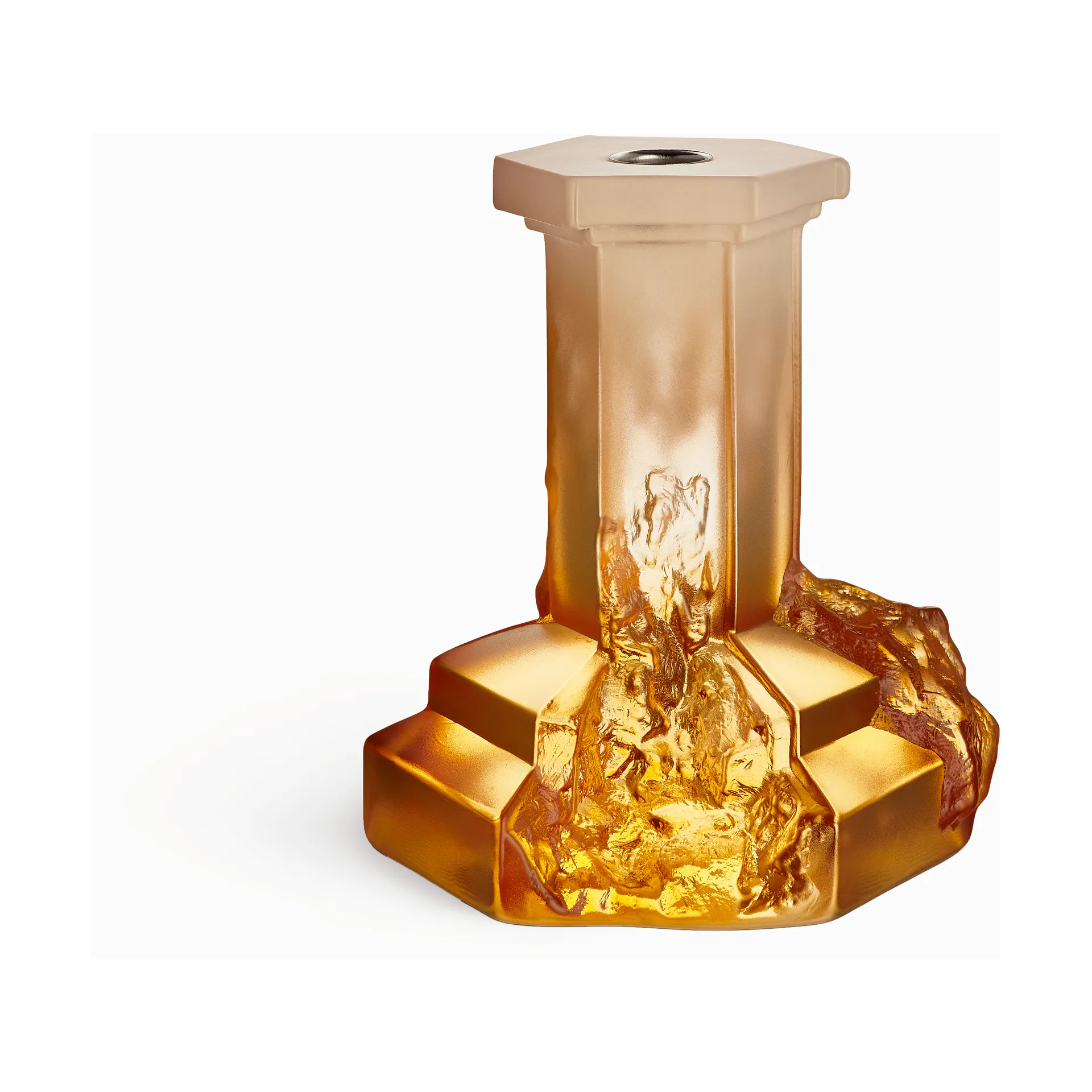 Rocky Baroque 烛台 175 mm, 琥珀雾 Kosta Boda