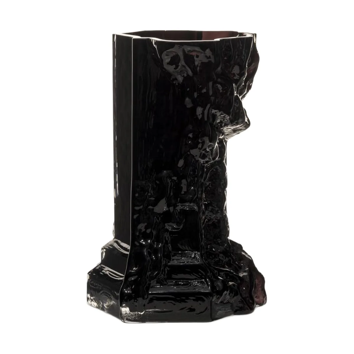 Rocky Baroque 花瓶 25cm, 纯黑色 Kosta Boda