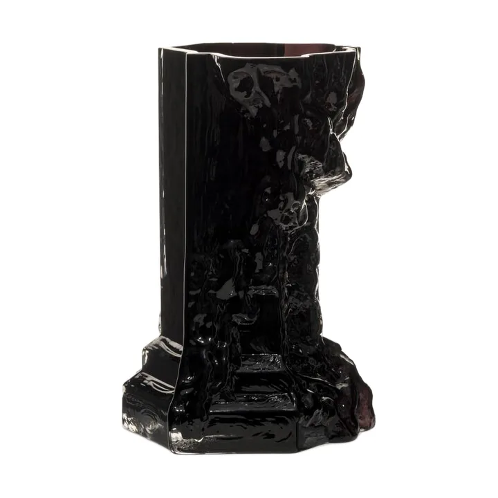 Rocky Baroque 花瓶 25cm - 纯黑色 - Kosta Boda