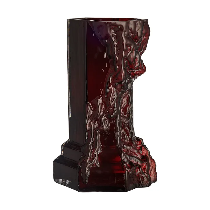 Rocky Baroque 花瓶35cm - 牛血色 - Kosta Boda