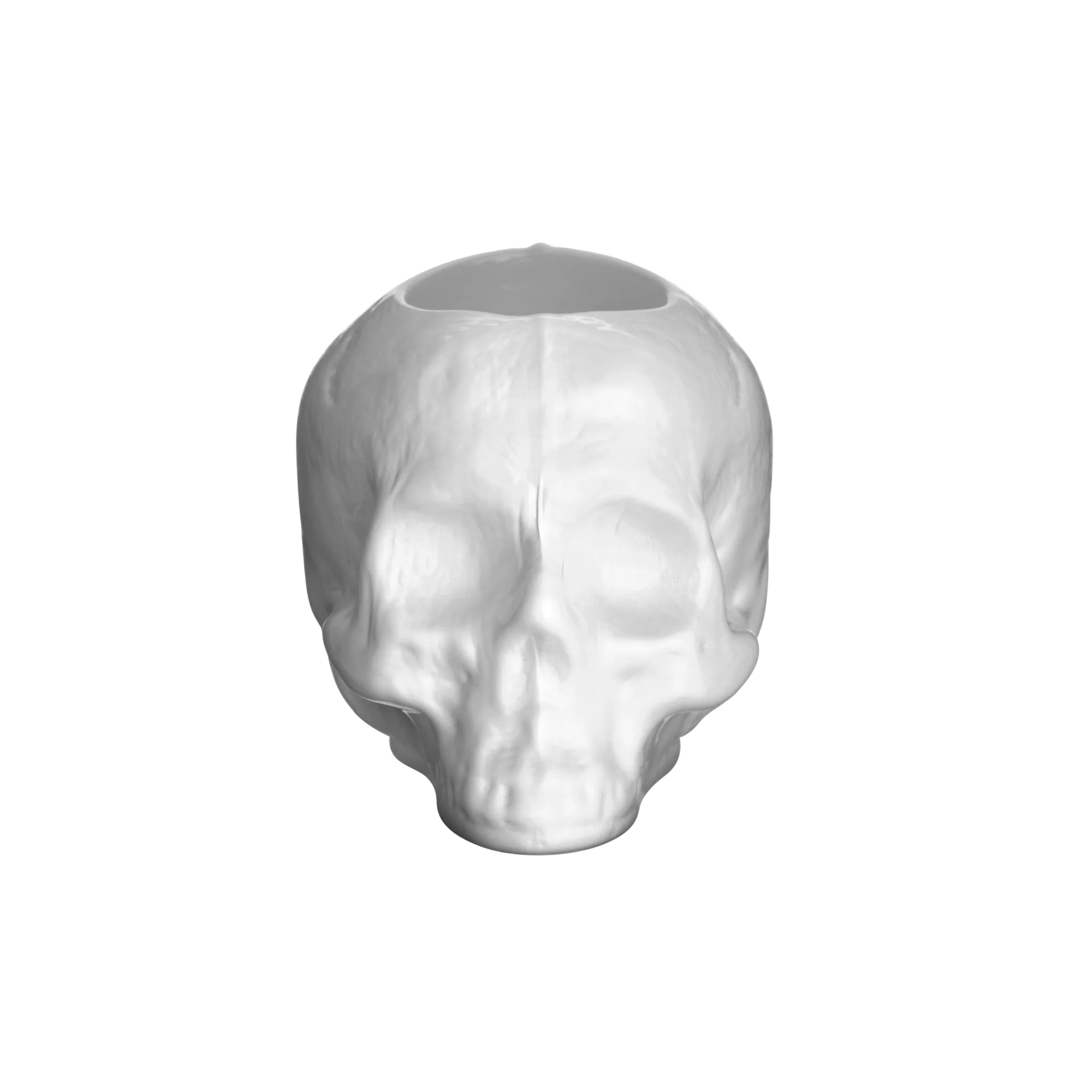 Skull 许愿烛台 8,5cm, 白色 Kosta Boda