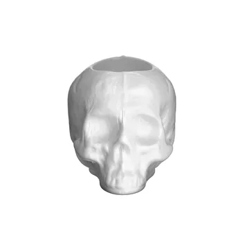 Skull 许愿烛台 8,5cm - 白色 - Kosta Boda