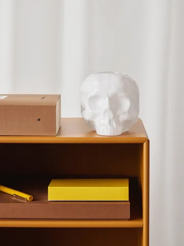 Skull 许愿烛台 8,5cm - 白色 - Kosta Boda