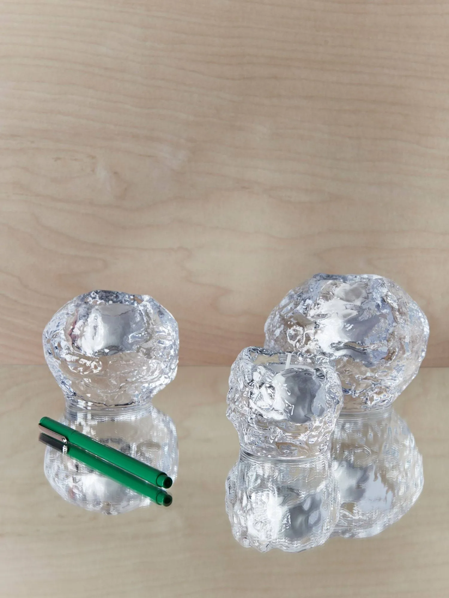 Snowball 祈福雪球 烛台, 小号, H6 cm Kosta Boda