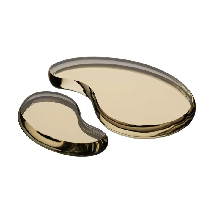 Tears of joy decorative object 2件 - 金色 - Kosta Boda