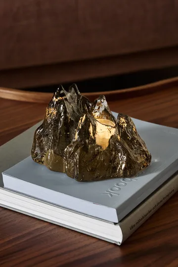 The Rock 烛台 91 mm - 灰褐色 - Kosta Boda