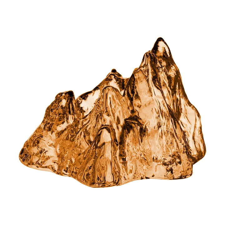 The Rock 许愿烛 91mm - 琥珀色 - Kosta Boda