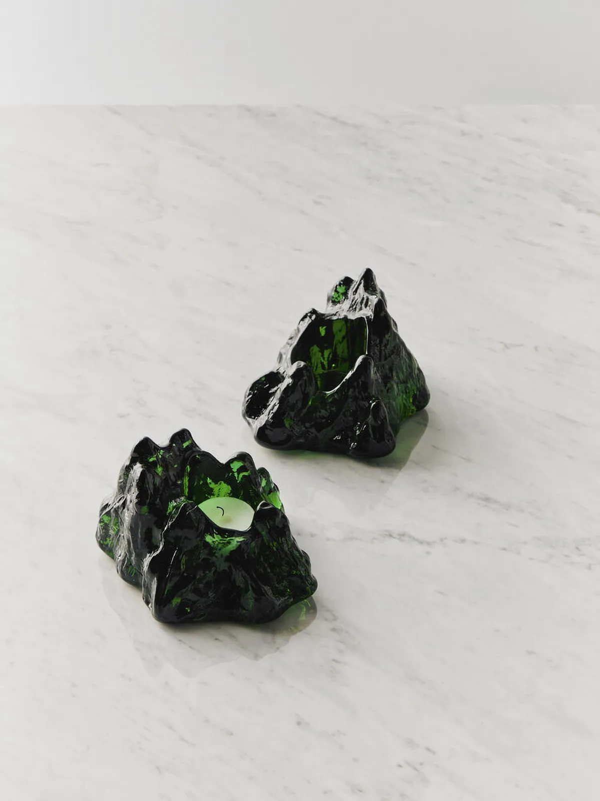 The Rock votive 91 mm, Emerald 绿色 Kosta Boda