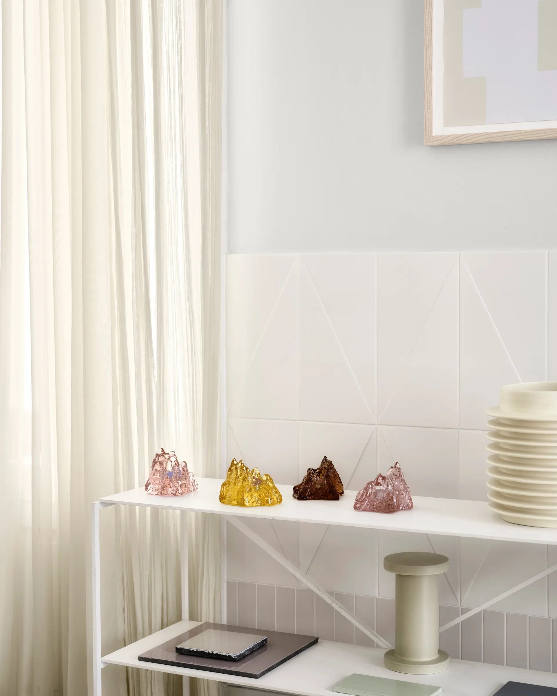 The Rock votive 91 mm, 黄色 Kosta Boda