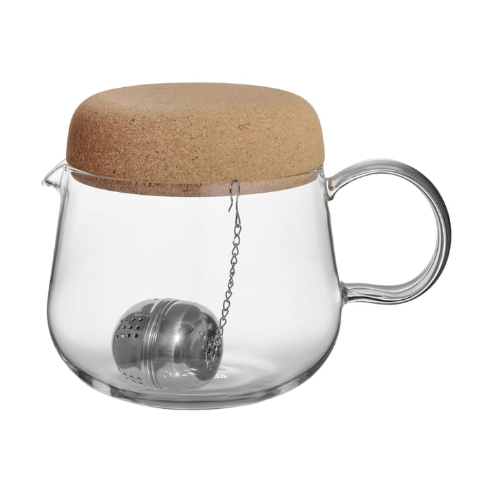 Viva 茶壶 with cork lid 1.2 L - 透明 - Kosta Boda