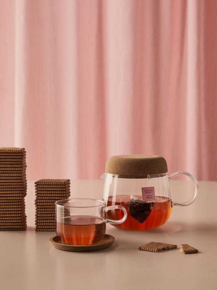 Viva 茶壶 with cork lid 1.2 L, 透明 Kosta Boda