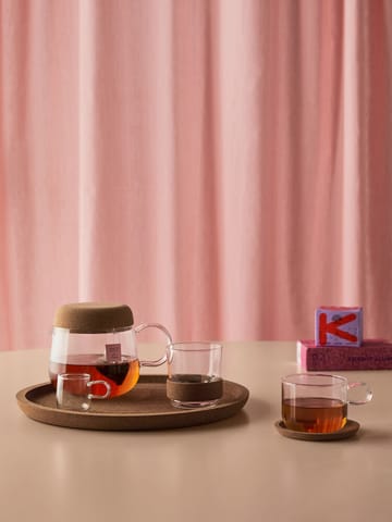 Viva 茶壶 with cork lid 1.2 L - 透明 - Kosta Boda