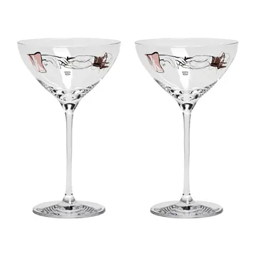 You and me together 香槟杯 320ml 两件装 - 透明_多色 - Kosta Boda