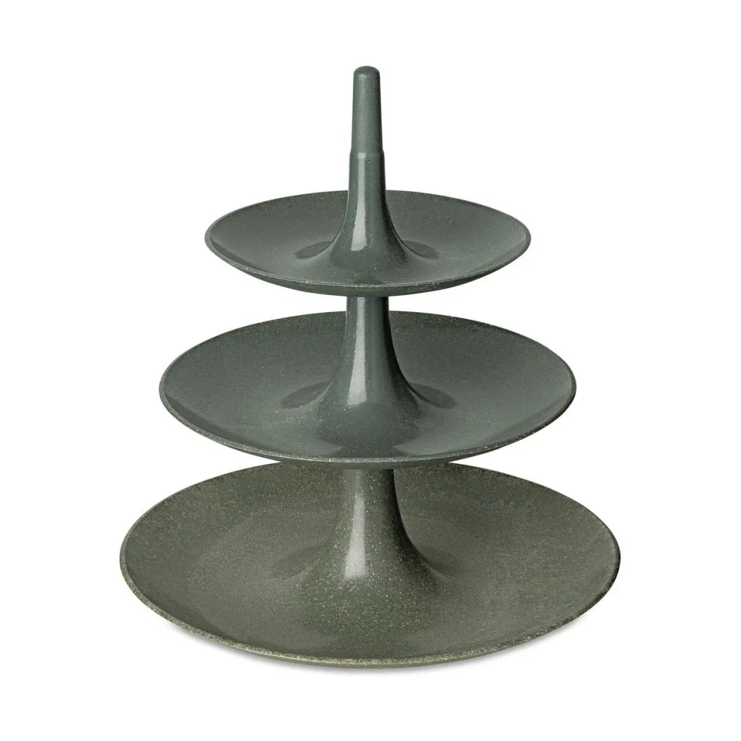 Babell cake stand L, Natural ash grey Koziol