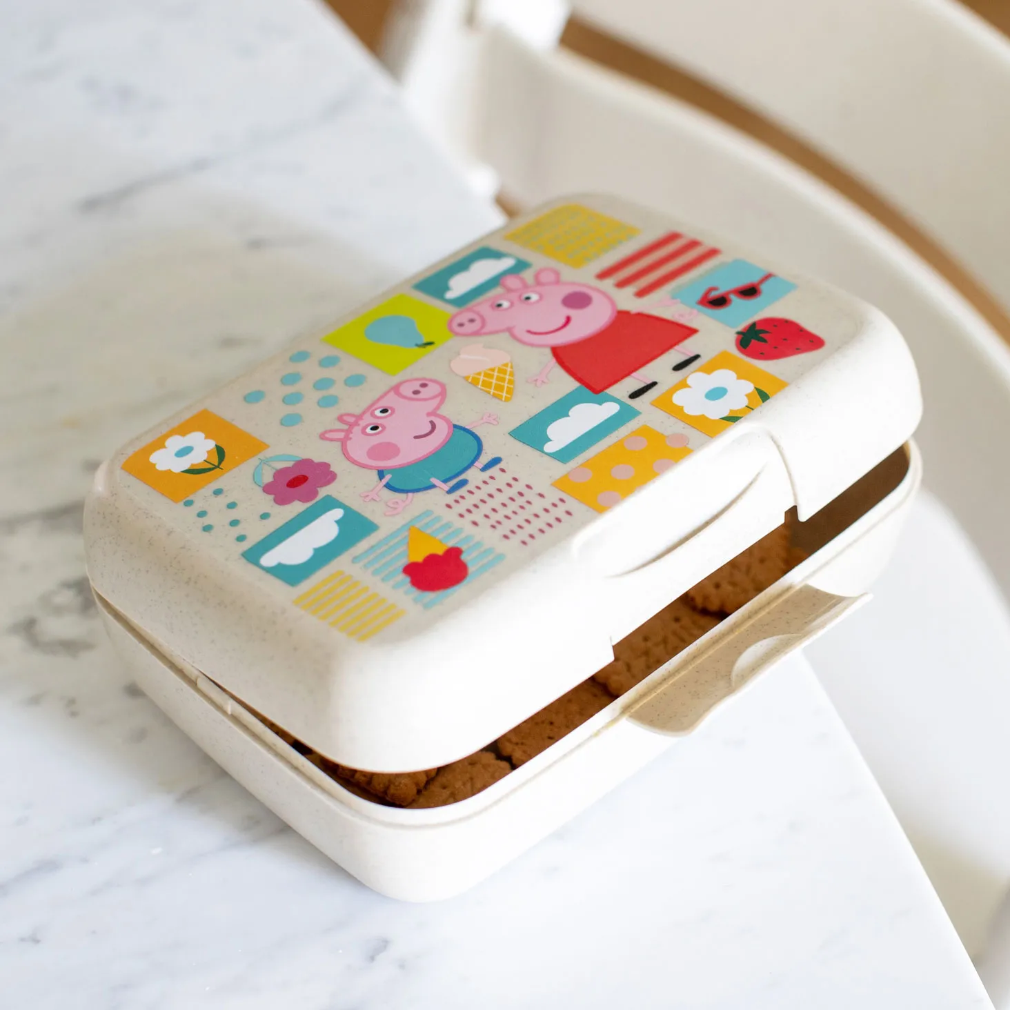 Candy Greta Gris 饭盒L, 米色 Koziol