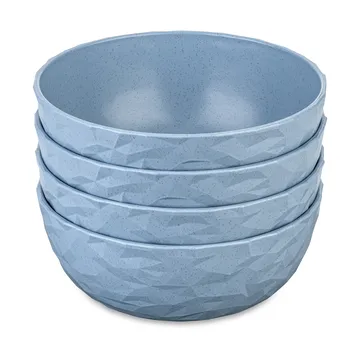 Club 碗 Ø16.2 cm 四件套装 biocircular thermoplastic - Nature flower 蓝色 - Koziol