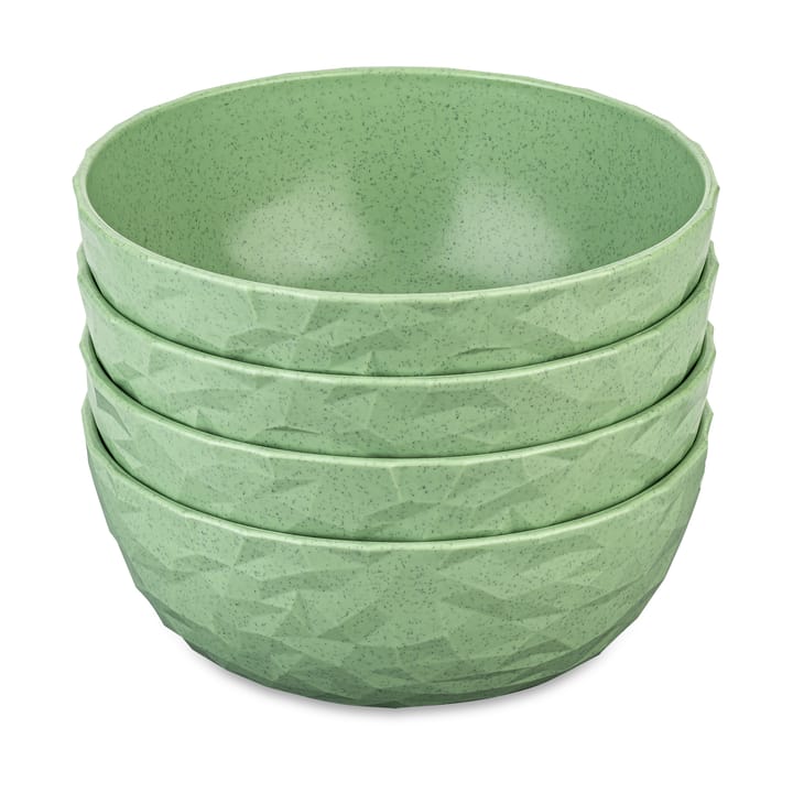 Club 碗 Ø16.2 cm 四件套装 biocircular thermoplastic - Nature leaf 绿色 - Koziol