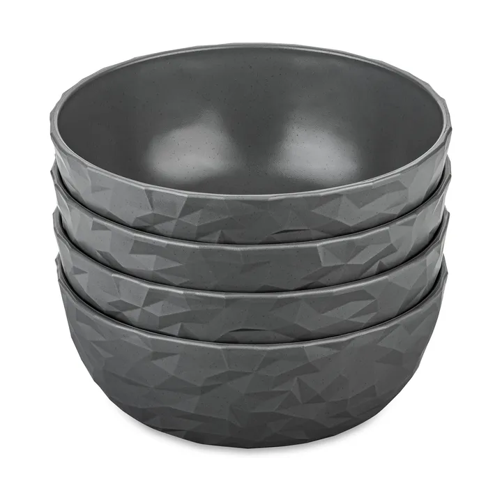 Club碗 Ø16.2cm 4件装 生物循环热塑性塑料 - 自然烟灰 - Koziol